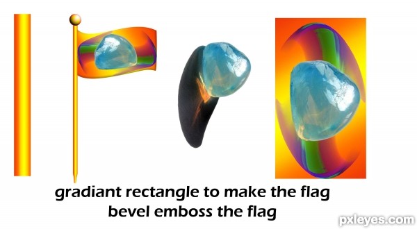 Creation of Opal Collectors Waving Flags : Step 2